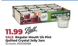 Runnings Regular Mouth 1/4 Pint Quilted Crystal Jelly Jars offer