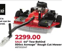 Runnings Earthquake 44 Tow-Behind 500cc Acreage Rough Cut Mower offer