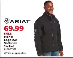 Runnings ARIAT Men's Logo 2.0 Softshell Jacket offer