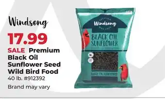 Runnings Windsong Premium Black Oil Sunflower Seed Wild Bird Food offer