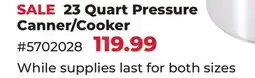 Runnings 23 Quart Pressure Canner/Cooker offer