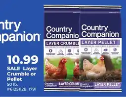 Runnings Country Companion Layer Crumble or Pellet offer