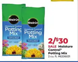 Runnings Miracle Gro Moisture Control Potting Mix offer