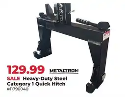 Runnings Heavy-Duty Steel Category 1 Quick Hitch offer