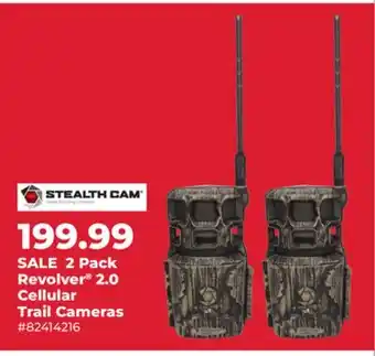 Runnings Stealth Cam 2 Pack Revolver 2.0 Cellular Trail Cameras offer