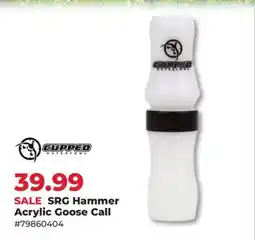 Runnings Cupped SRG Hammer Acrylic Goose Call offer