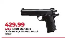 Runnings Rock Island M1911 Standard Optic Ready 45 Auto Pistol offer
