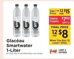 ShopRite Glacéau Smartwater 1-Liter offer