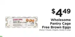 ShopRite Wholesome Pantry Cage Free Brown Eggs offer