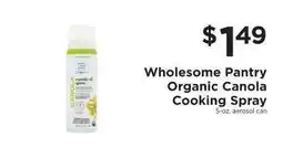 ShopRite Wholesome Pantry Organic Canola Cooking Spray offer