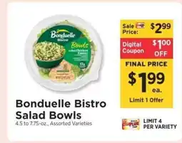 ShopRite Bonduelle Bistro Salad Bowls offer