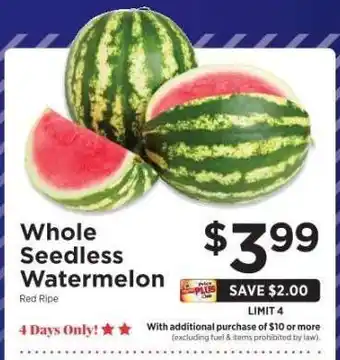 ShopRite Whole Seedless Watermelon offer