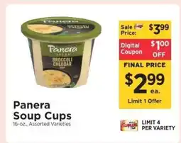 ShopRite Panera Soup Cups offer