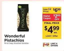 ShopRite Wonderful Pistachios offer