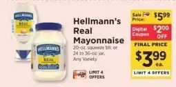 ShopRite Hellmann's Real Mayonnaise offer
