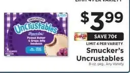 ShopRite Smucker's Uncrustables offer