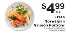 ShopRite Fresh Norwegian Salmon Portions offer