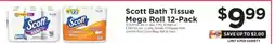 ShopRite Scott Bath Tissue Mega Roll 12-Pack offer