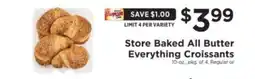 ShopRite Store Baked All Butter Everything Croissants offer