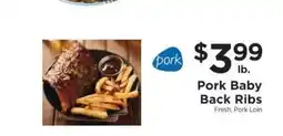 ShopRite Pork Baby Back Ribs offer