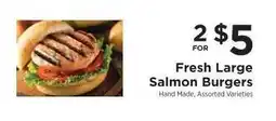 ShopRite Fresh Large Salmon Burgers offer