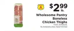 ShopRite Wholesome Pantry Boneless Chicken Thighs offer