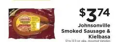 ShopRite Johnsonville Smoked Sausage & Kielbasa offer