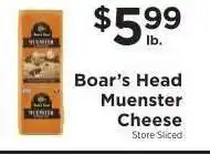 ShopRite Boar's Head Muenster Cheese offer