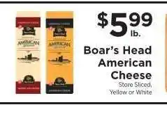 ShopRite Boar's Head American Cheese offer