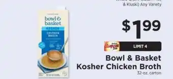 ShopRite Bowl & Basket Kosher Chicken Broth offer