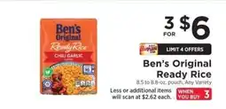 ShopRite Ben's Original Ready Rice offer