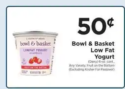 ShopRite Bowl & Basket Low Fat Yogurt offer