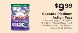 ShopRite Cascade Platinum Action Pacs offer