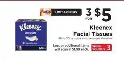 ShopRite Kleenex Facial Tissues offer