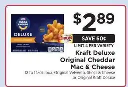 ShopRite Kraft Deluxe Original Cheddar Mac & Cheese offer