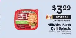 ShopRite Hillshire Farm Deli Selects offer