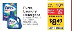 ShopRite Purex Laundry Detergent offer