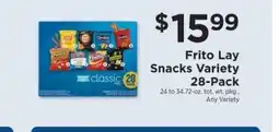 ShopRite Frito Lay Snacks Variety 28-Pack offer