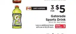 ShopRite Gatorade Sports Drink offer