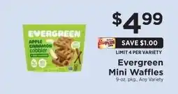 ShopRite Evergreen Mini Waffles offer