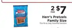 ShopRite Herr's Pretzels Family Size offer