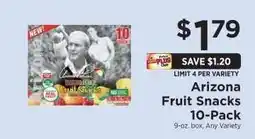 ShopRite Arizona Fruit Snacks 10-Pack offer