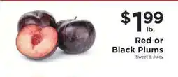 ShopRite Red Or Black Plums offer