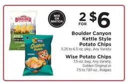 ShopRite Boulder Canyon Kettle Style Potato Chips / Wise Potato Chips offer