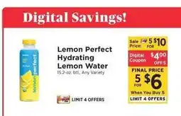 ShopRite Lemon Perfect Hydrating Lemon Water offer