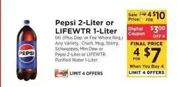 ShopRite Pepsi 2-Liter or Lifewtr 1-Liter offer