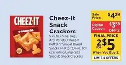 ShopRite Cheez-It Snack Crackers offer