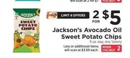 ShopRite Jackson's Avocado Oil Sweet Potato Chips offer