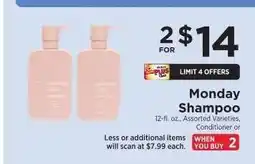 ShopRite Monday Shampoo offer