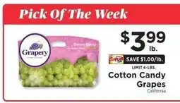 ShopRite Cotton Candy Grapes offer